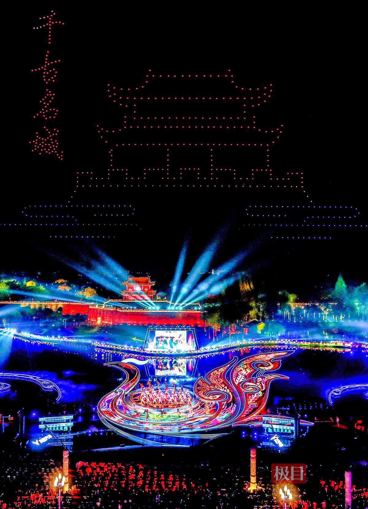 2023年4月8日晚,首届楚文化节在湖北省荆州市开幕,图为现场。(首届楚文化节组委会) (2).jpg 2023年4月8日晚,首届楚文化节在湖北省荆州市开幕,图为现场。(首届楚文化节组委会) (2).jpg