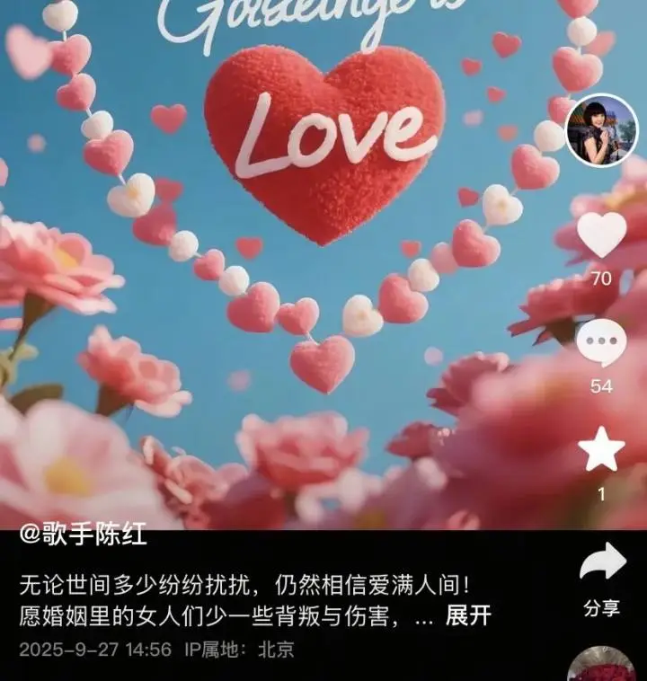 知名女歌手被前夫举报，本人发文：“愿男人多些担当，常回家看看”
