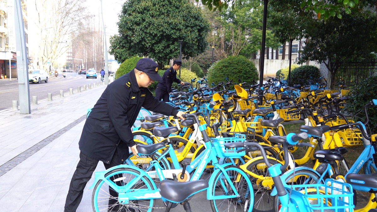 增设赏樱“潮汐停车点”，规范共享单车停放 (3).jpg