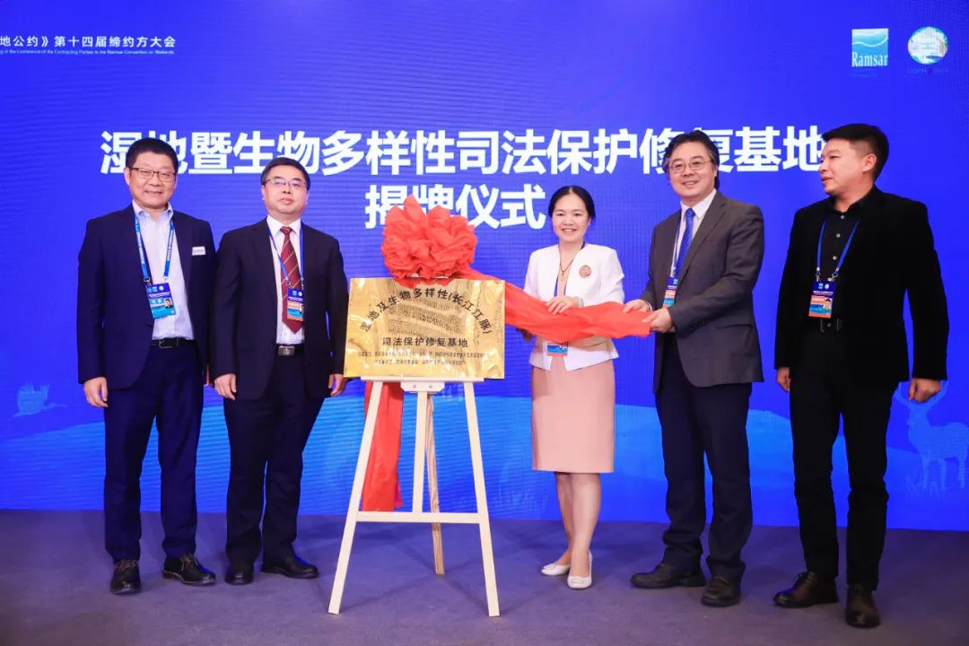 “湿地暨生物多样性司法保护修复基地”揭牌仪式