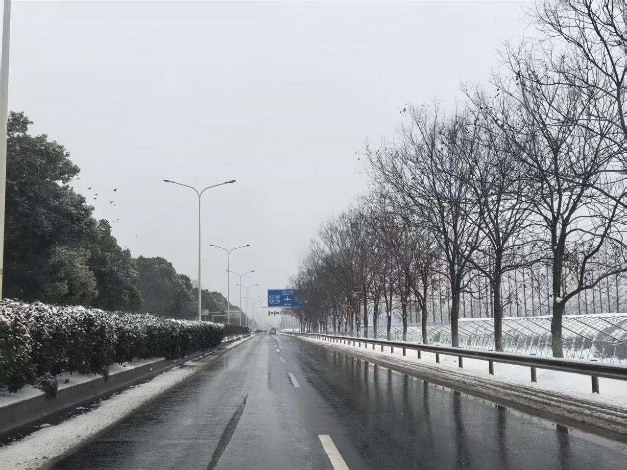 惠安大道雪已融化，正常通行.jpg