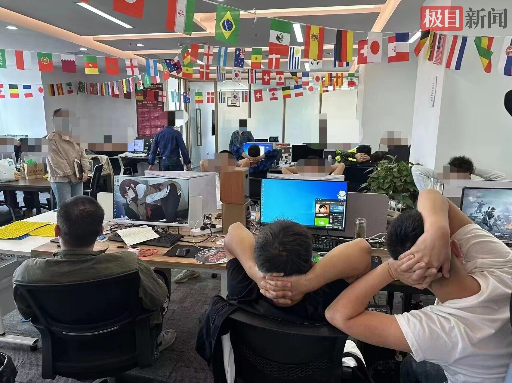 民警捣毁一处电诈窝点