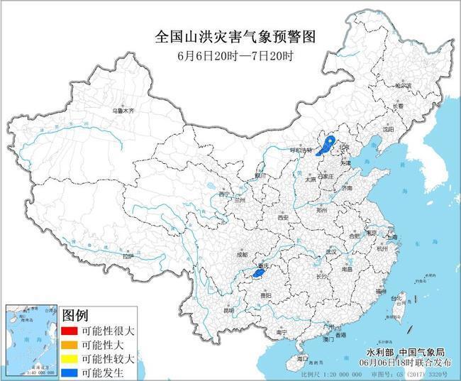 山洪預(yù)警：河北四川等5省市部分地區(qū)可能發(fā)生山洪災(zāi)害