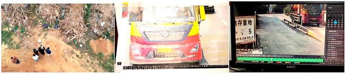 武汉生态环境执法人员查勘废水倾倒现场