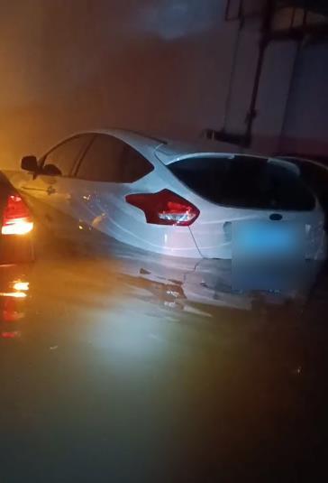 车库被淹 受访者供图.png