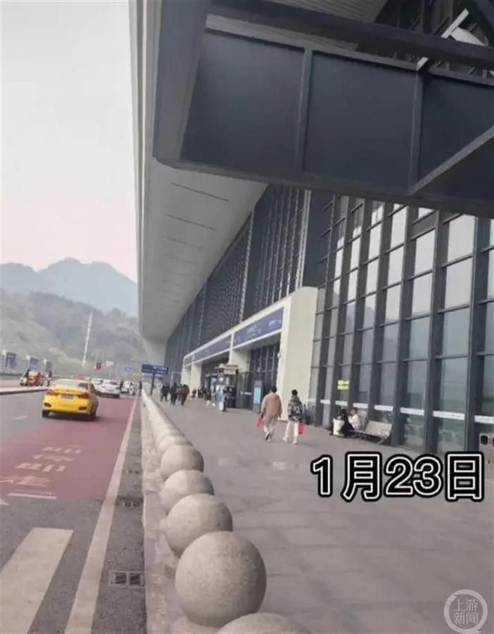 小邹1月23日大年初二从重庆西站出发（图源：上游新闻）