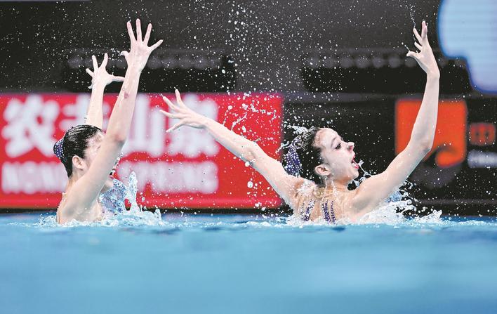 Hubei athletes claim 3 golds, 2 silvers at Artistic Swimming World Cup