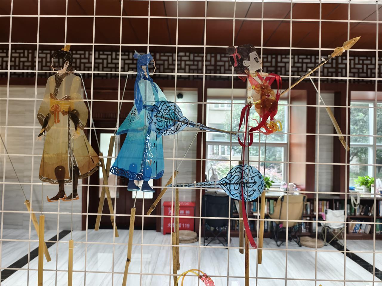 《千面影人》展览现场，《哪吒》作品特写。 田雨宸摄.jpg