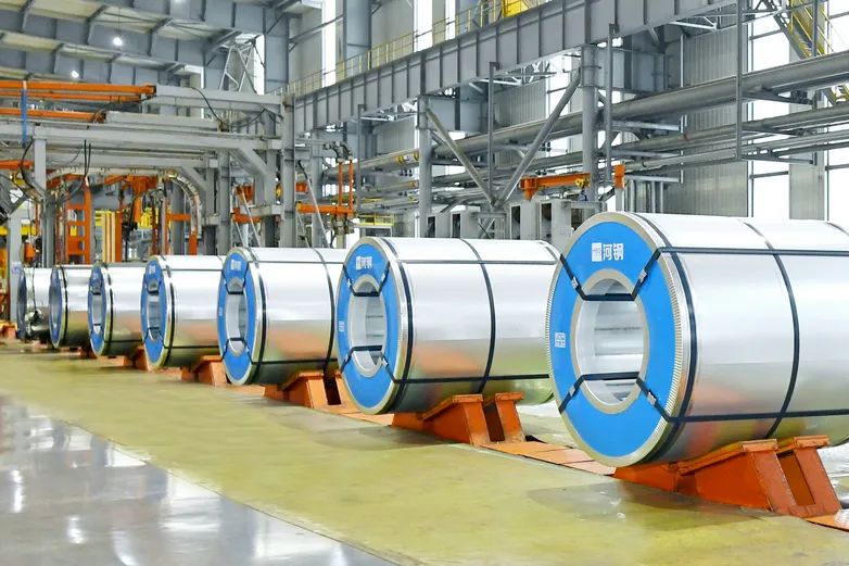 河钢集团生产的低碳排放超高强汽车钢产品