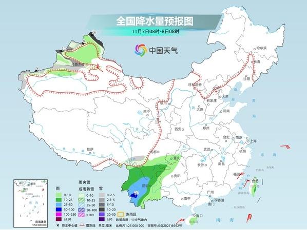 全国大部降水稀少气温逐渐回升 西南地区等地仍有雨雪天气