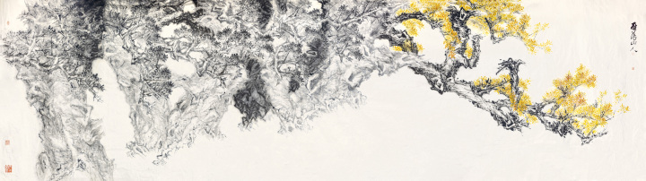 《塞上风》1100cm×300cm 2022年 纸本设色 .jpg