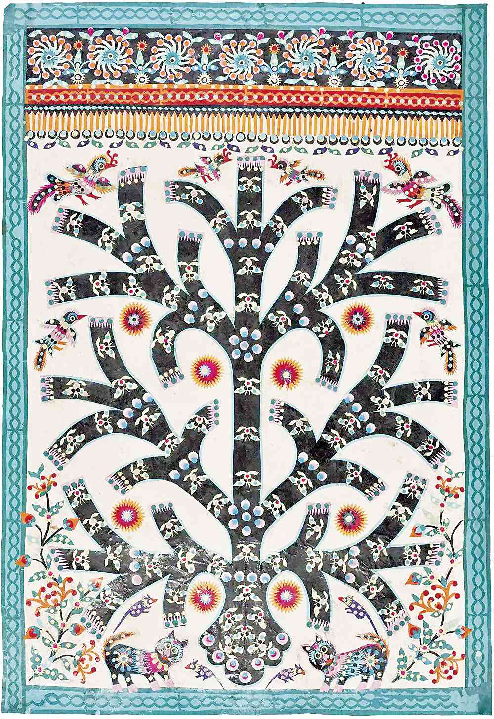 空空树（剪纸） 1989年 库淑兰