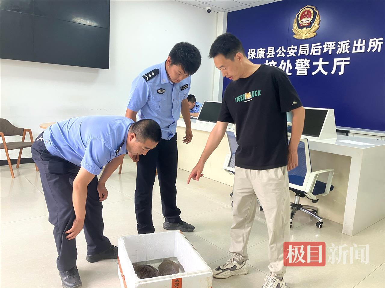 图3：民警找来保护区工作人员辨认 .JPG