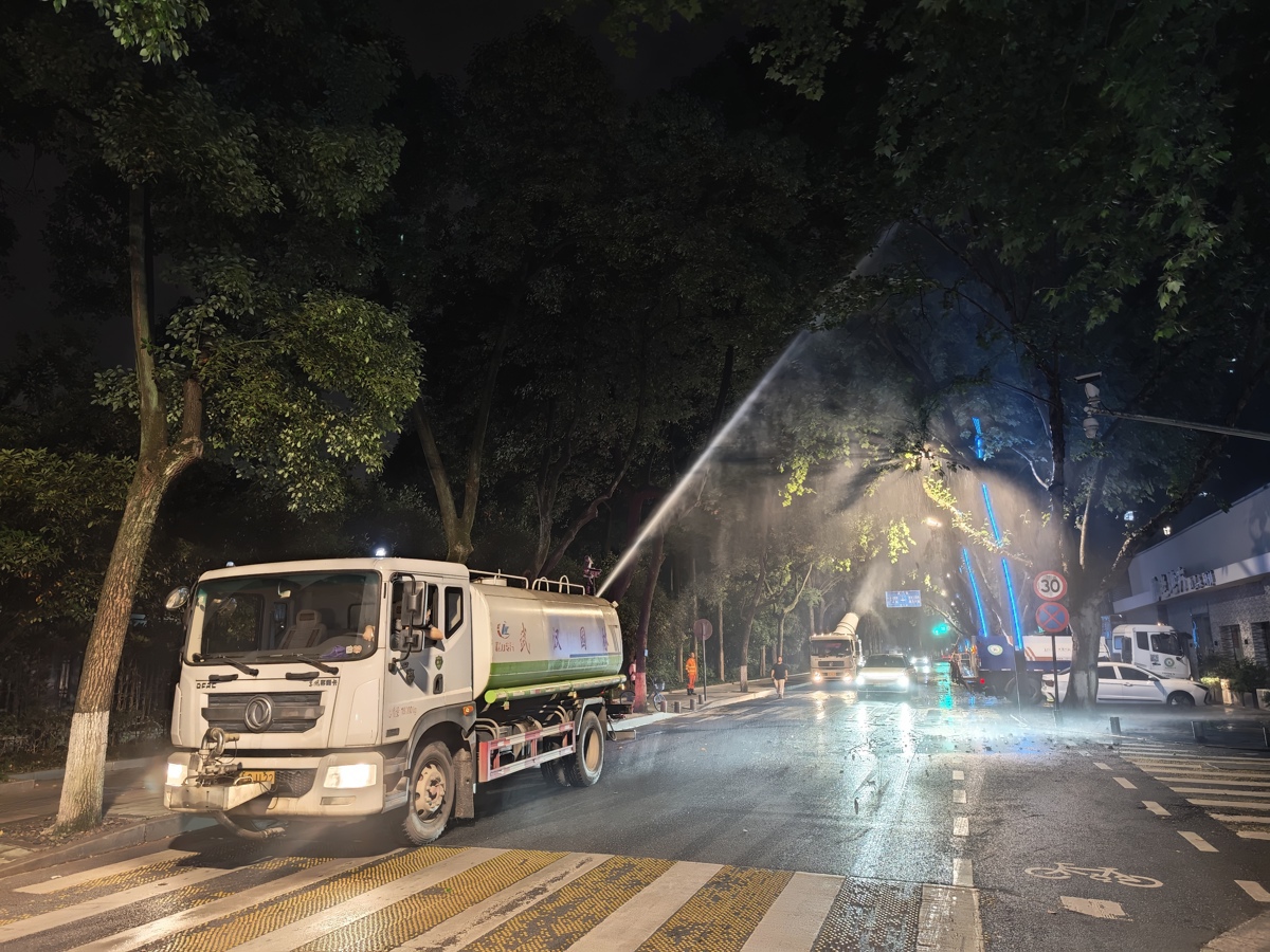 区园林局水车对道路梧桐树开展除绒作业1.jpg