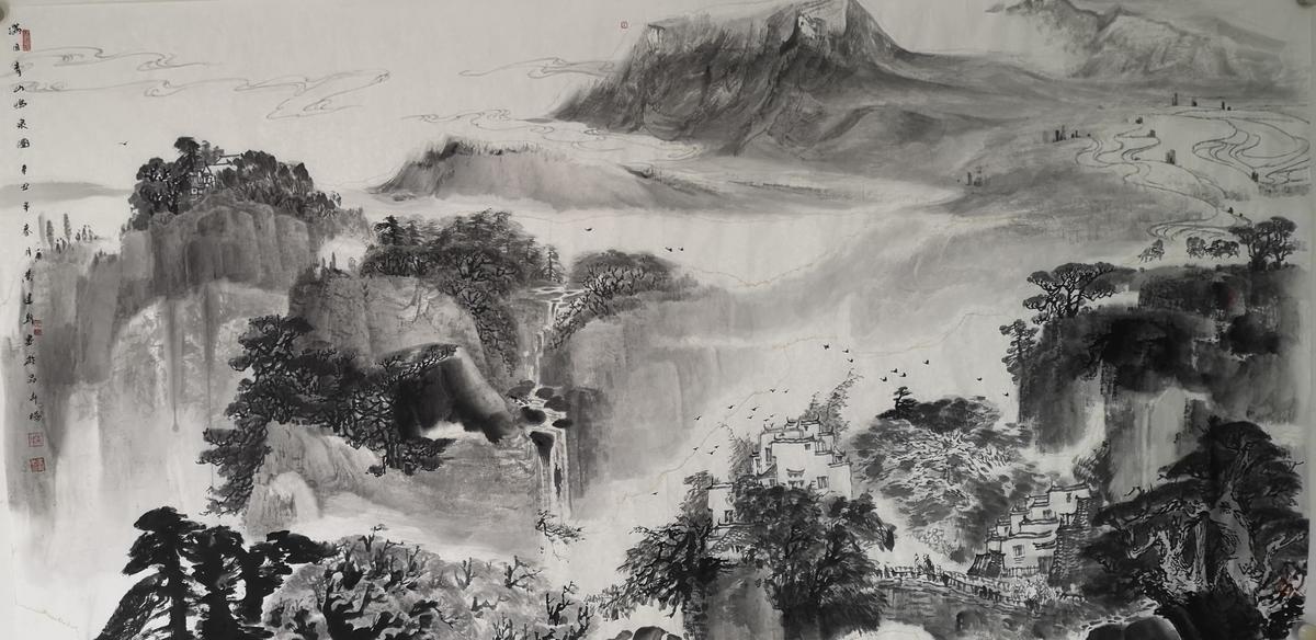 叶建新老师的中国画作品