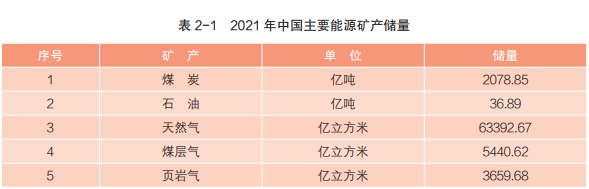 截图来源：中国矿产资源报告2022