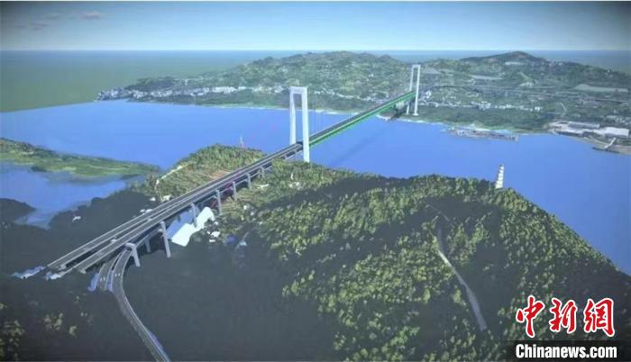 图为垫丰武高速的一处大桥。(效果图) 重庆高速公路集团有限公司供图