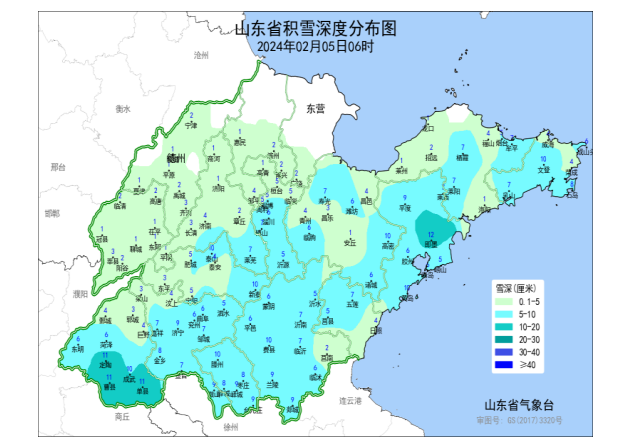 最深积雪12厘米！昨夜山东迎大范围降雪，今天烟威降雪持续