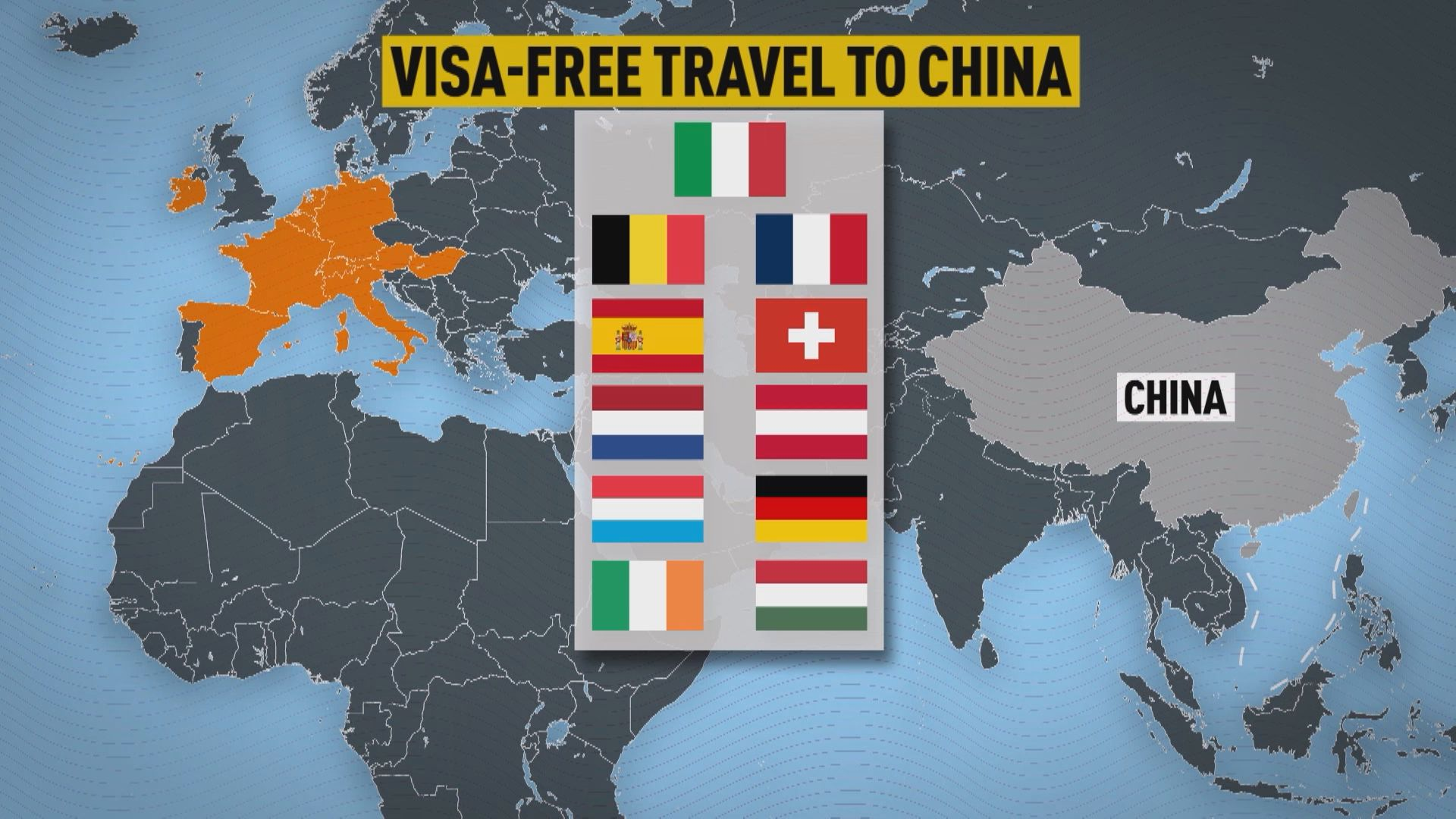 11国加入中国免签“朋友圈” 欧洲人来华“不再见外”