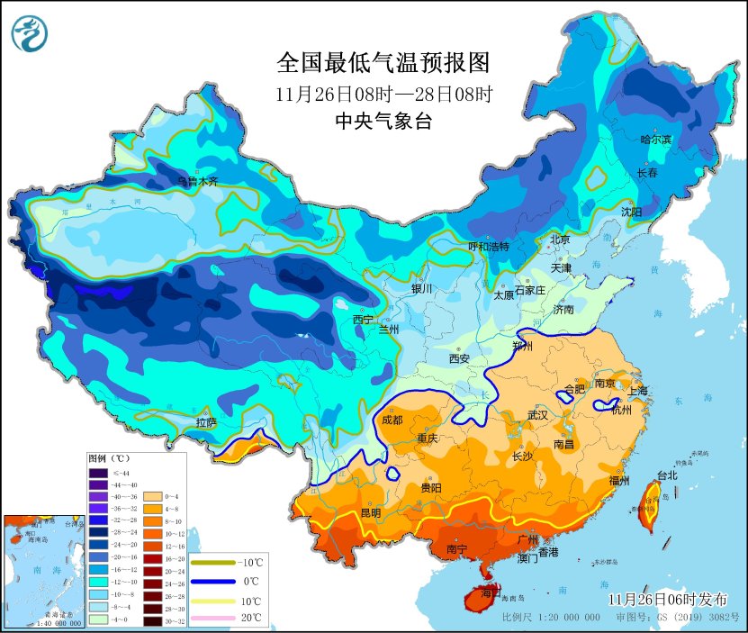 中央气象台：寒潮将继续影响我国中东部地区