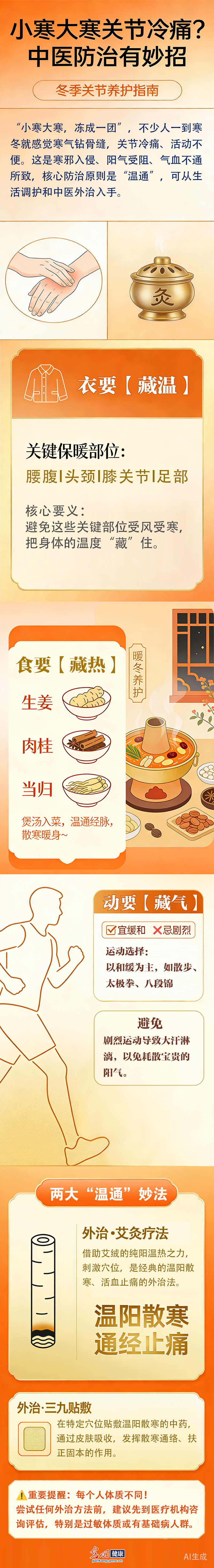 【節(jié)氣健康】小寒大寒關(guān)節(jié)冷痛？中醫(yī)防治有妙招