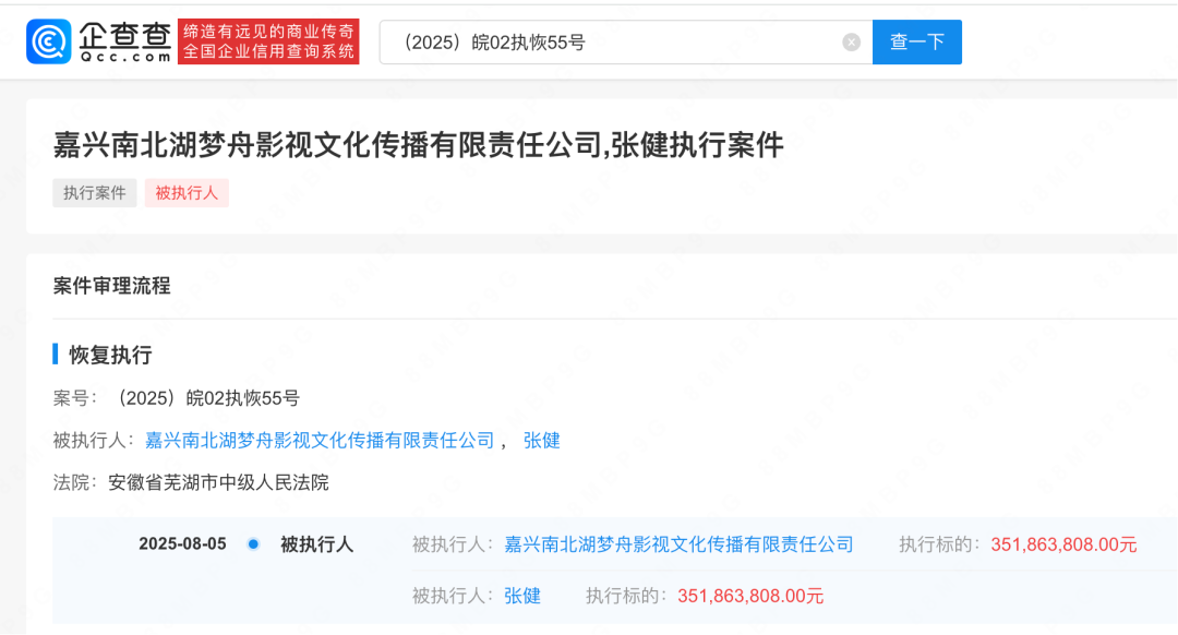 张若昀父亲被恢复执行3.5亿，已被限制高消费！此前曾被强执2000万