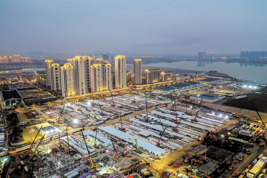 2020年建设中的武汉雷神山医院