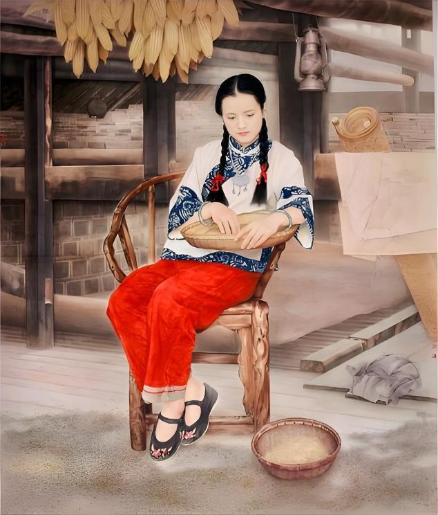 6.李乃蔚《银锁》纸本工笔 186cm×160cm 1999 年  “第九届全国美术作品展览”银奖.png