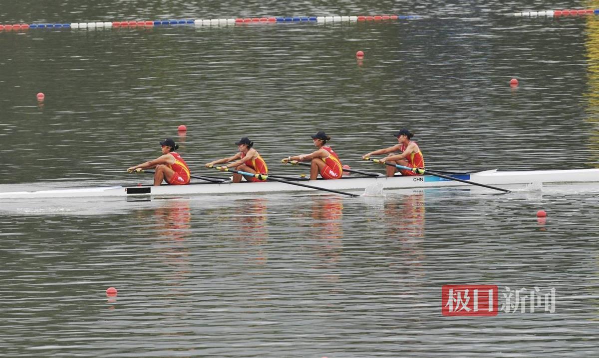 湖北第2金，王子凤获杭州亚运会赛艇女子四人单桨冠军 极目新闻