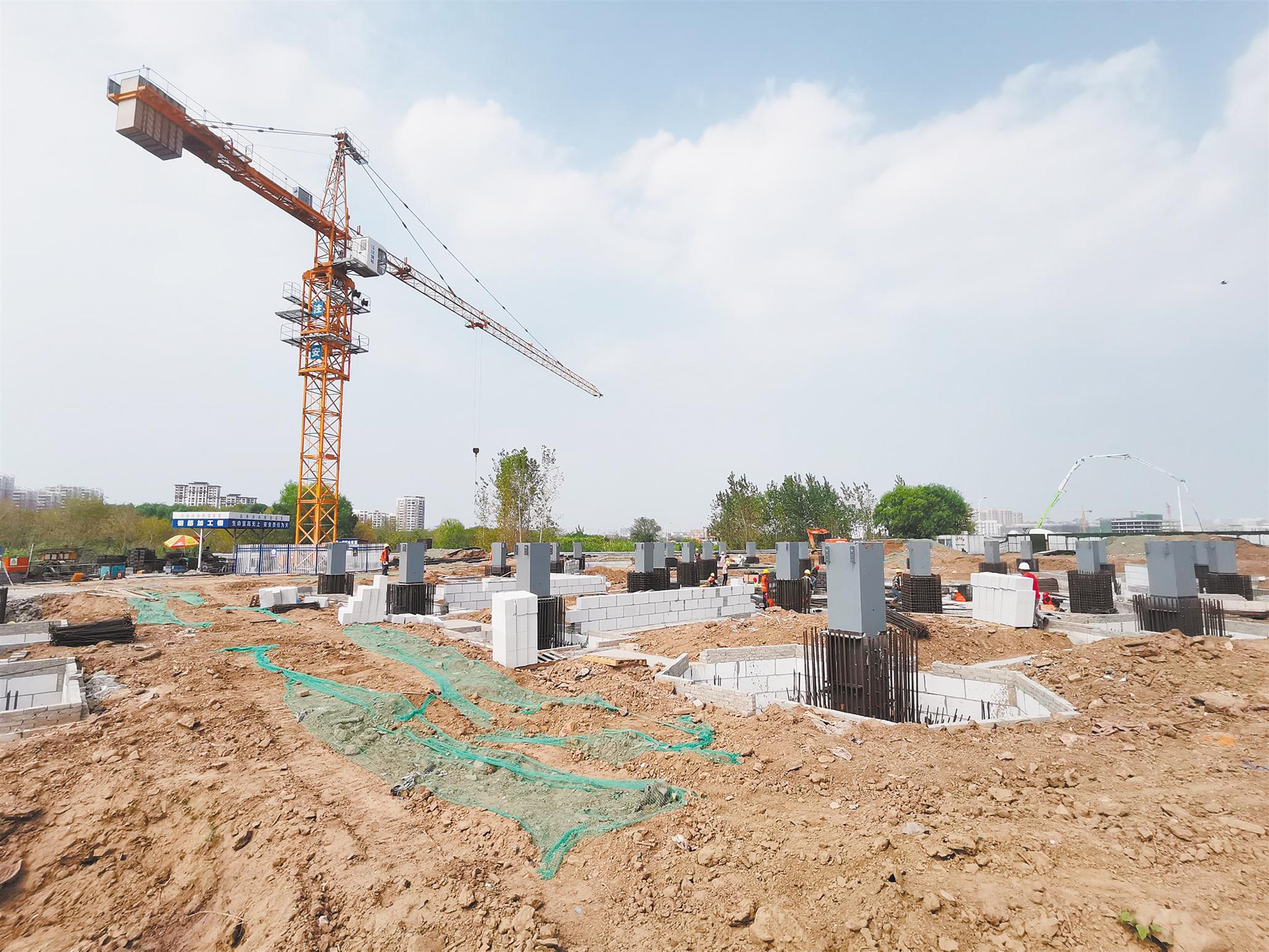 荆州大学城城市大脑项目工地
