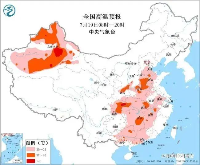 湖北连发67条高温预警，暴雨大风即将来袭