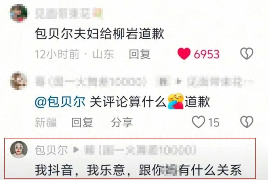 包贝尔被网友要求向柳岩道歉，爆粗口怒怼网友后又删除评论
