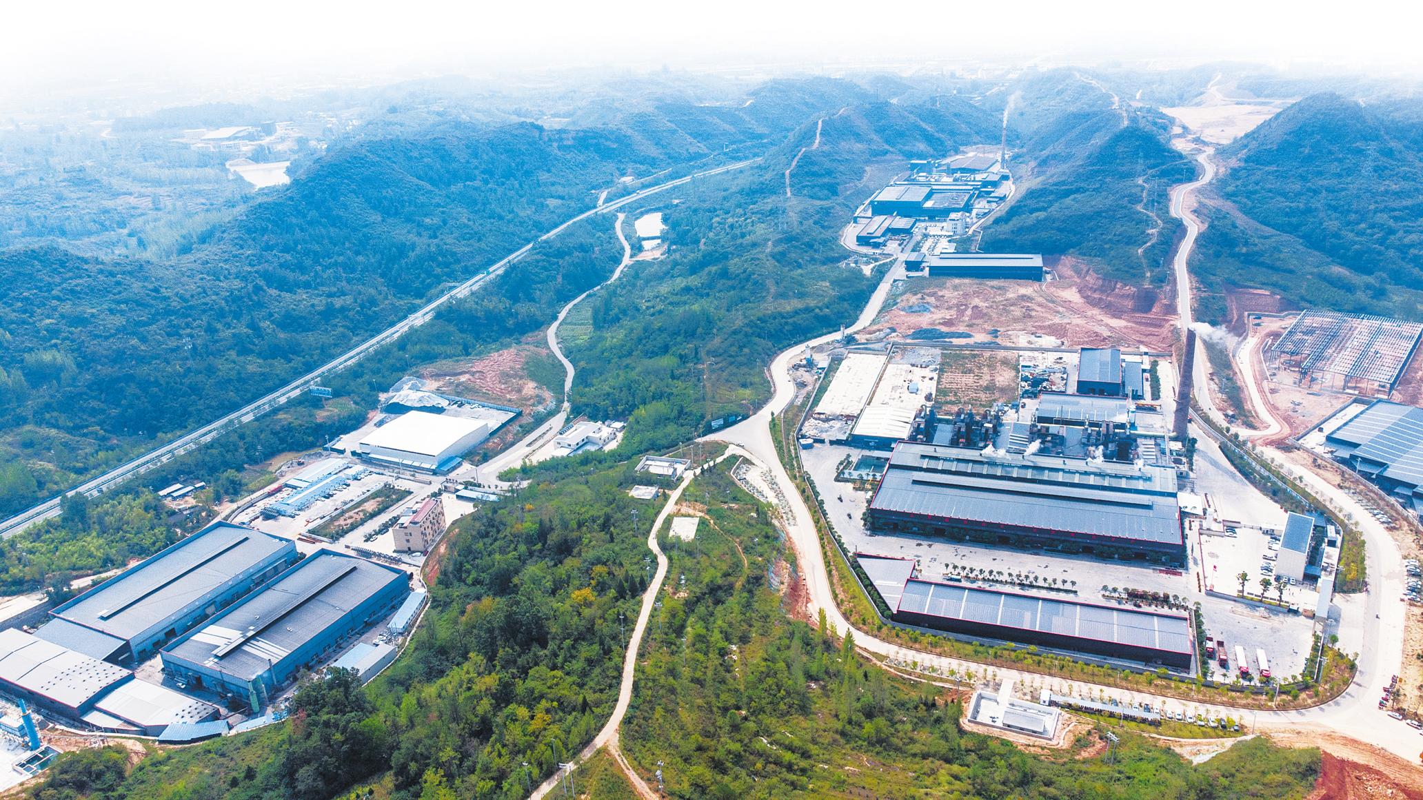 9月13日，鑫资循环经济产业园鸟瞰（通讯员陈锐摄）