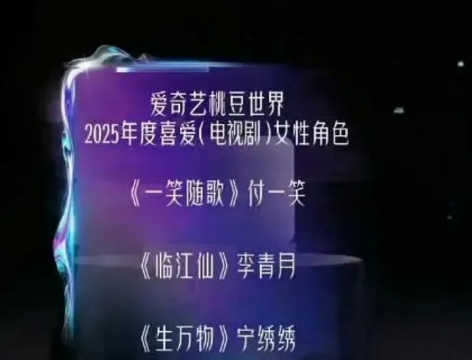 “年度喜爱女性角色”刘诗诗角色奖项被换成白鹿，爱奇艺致歉：因工作疏忽导致信息有误，正确信息以此前公布结果为准