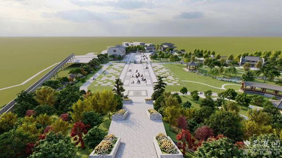 毕昇纪念园，草盘新地标。草盘地镇 供图