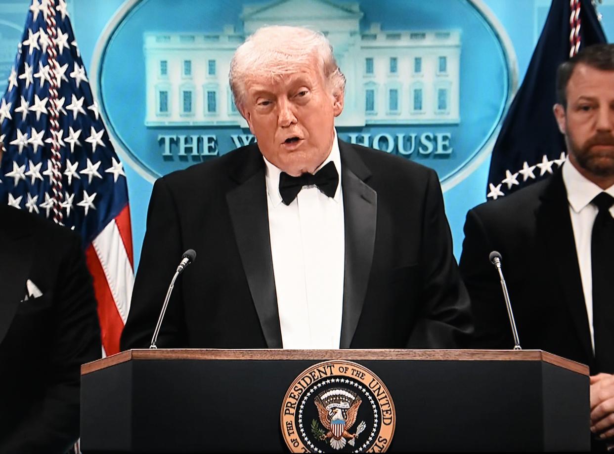 特朗普借记协晚宴枪击事件“推销”白宫新宴会厅