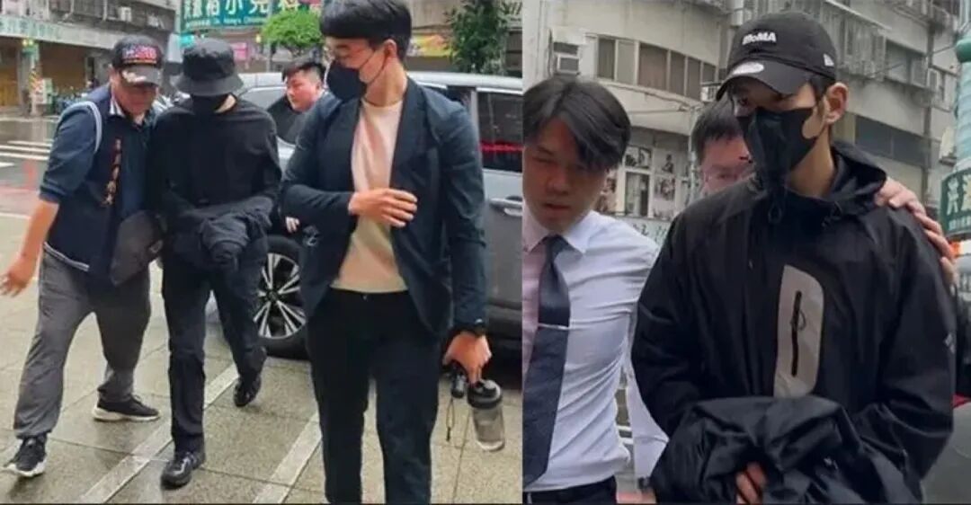 陈柏霖等，被台湾检警拘提到案