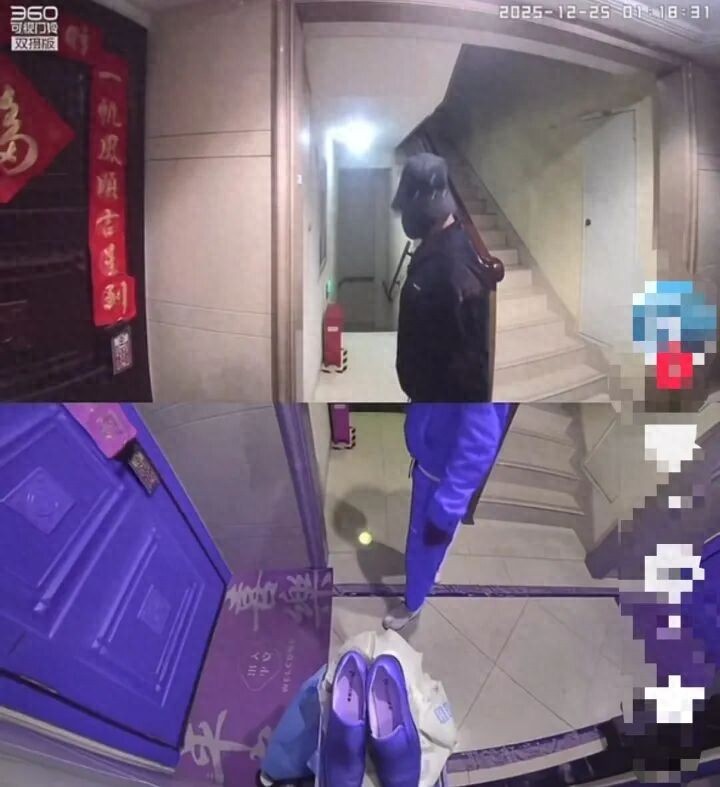 杭州小区凌晨蒙面男子撬锁盗窃，警方迅速刑拘嫌疑人李某