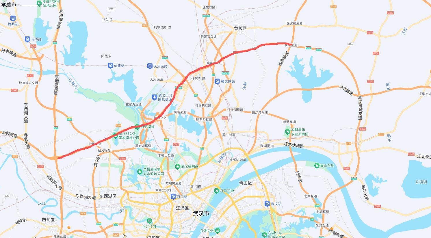 沪蓉高速公路新集至东西湖段改扩建工程路段示意图.png