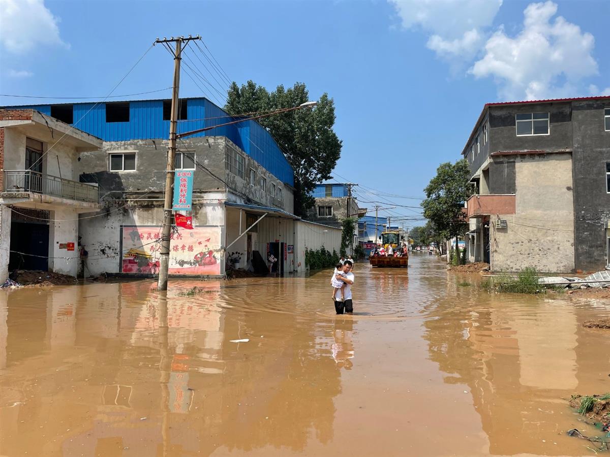 河南新乡洪水图片