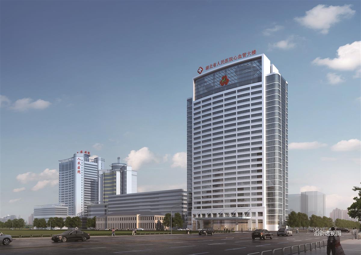 华中最大,中国第四的湖北省人民医院心血管大楼今日封顶,2022年5月