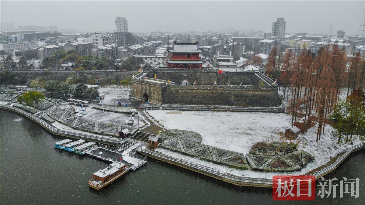 荆州古城全景图片