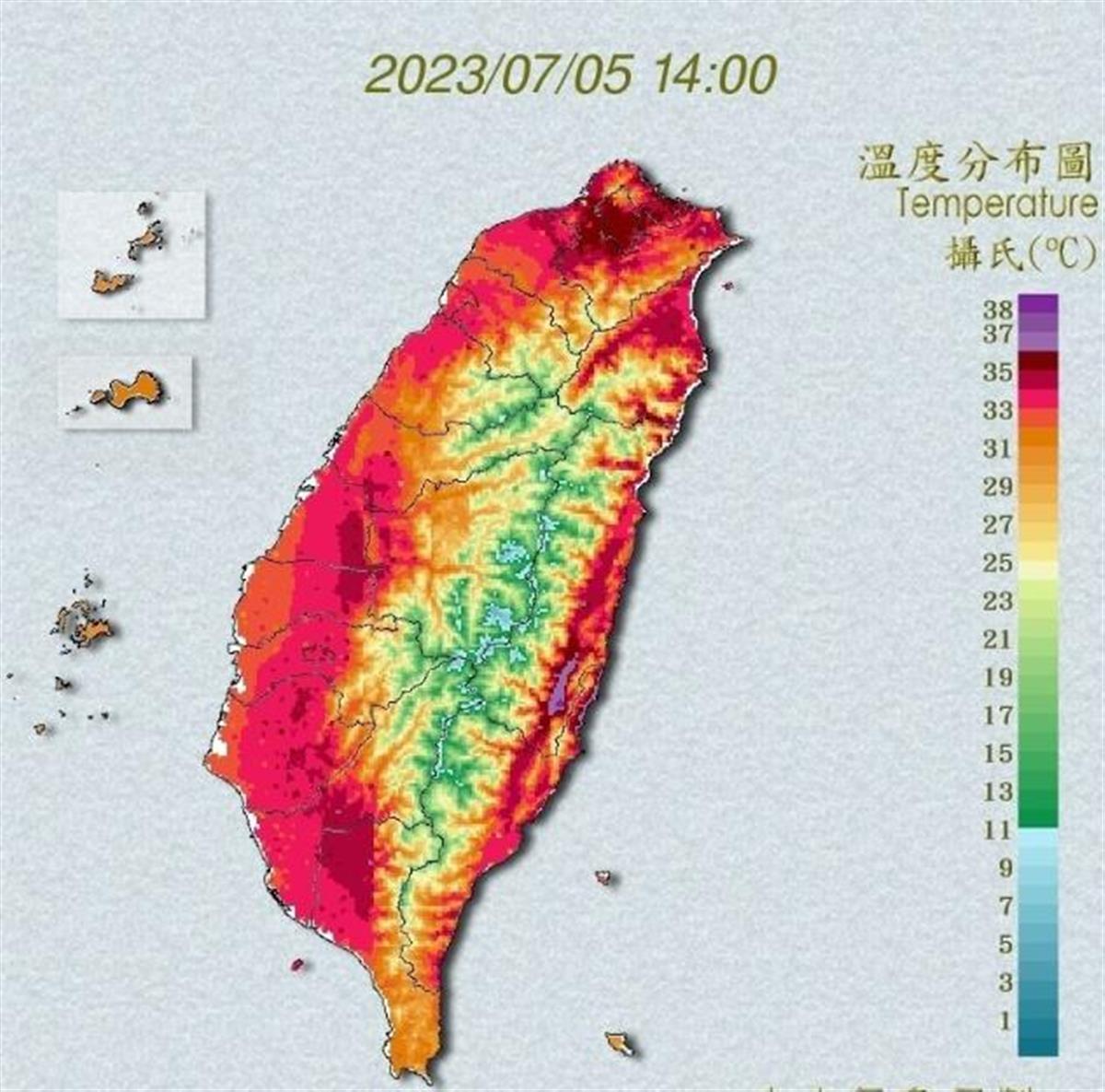 台湾的气候分布图图片
