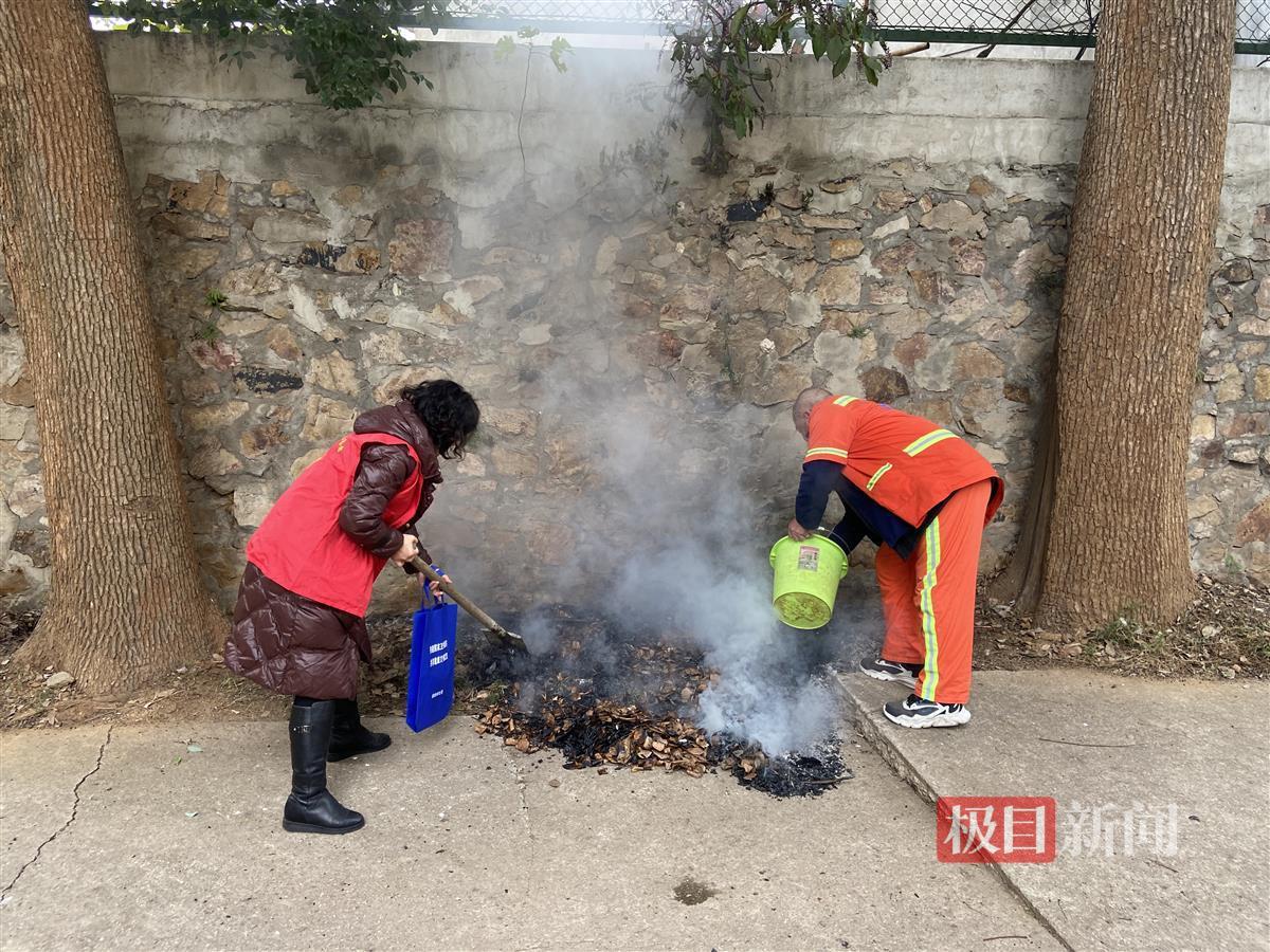 保护环境，武汉郭徐岭社区及时制止焚烧垃圾