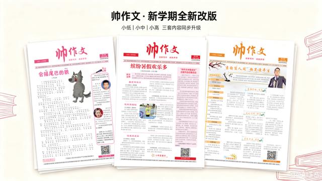 焕新出发｜新版《帅作文》小学版，分层读写，适配小学各年级！