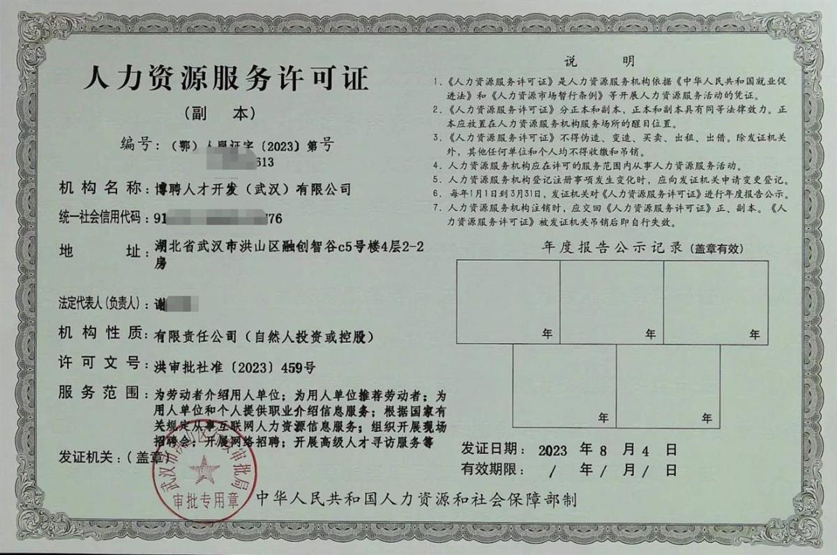 洪山区发出武汉首张长期有效"人力资源服务许可证" | 极目新闻