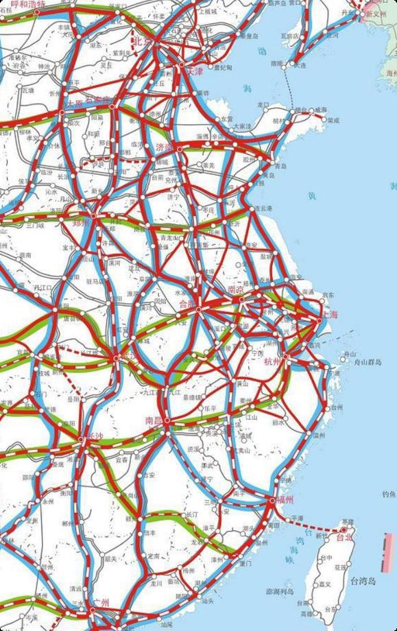 京港台高铁通道规划图（截图） 图源：国家发改委官网