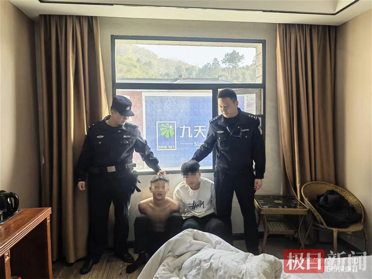 图3：民警抓获2名盗窃嫌疑人。.jpg