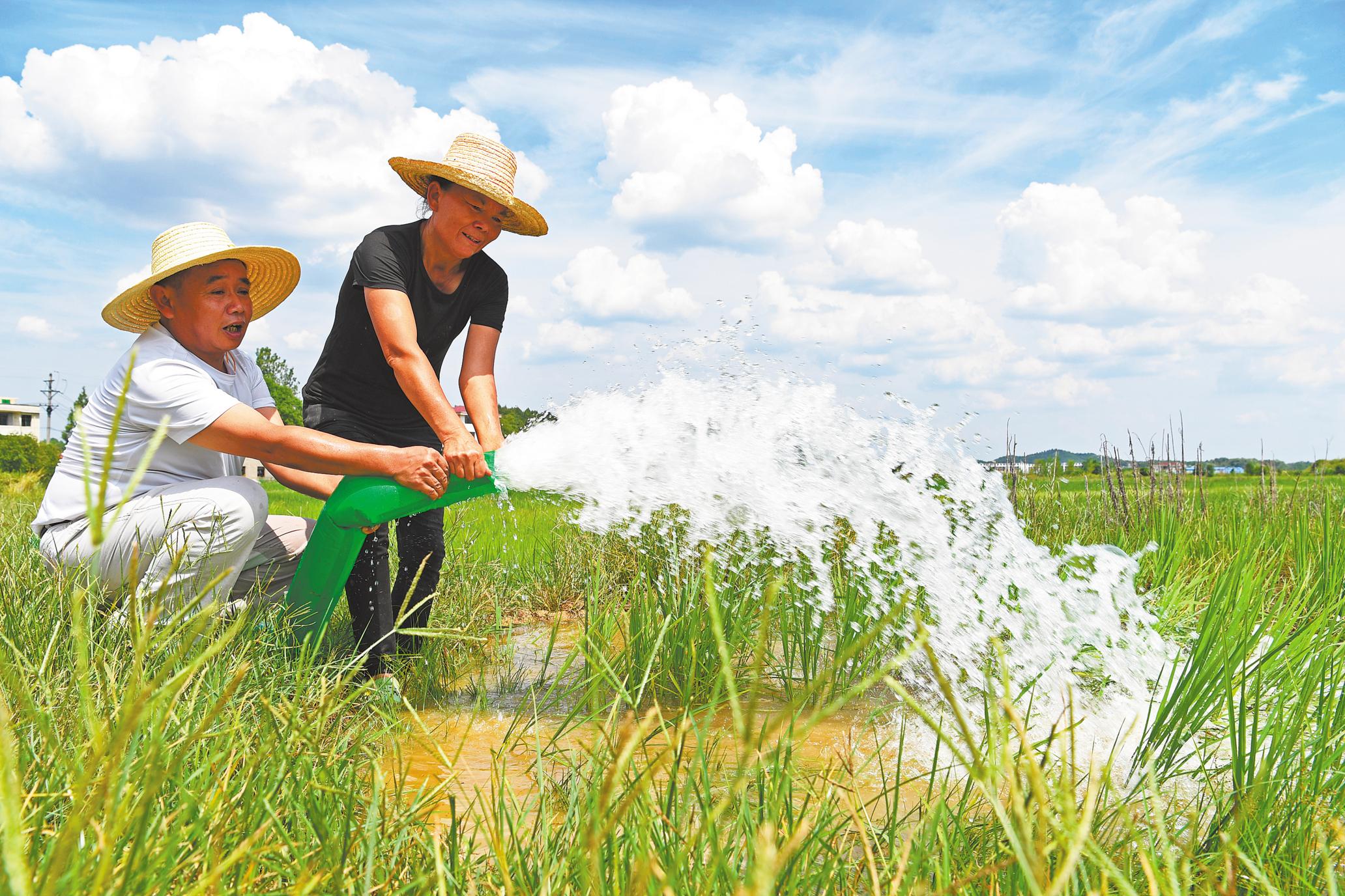 使2700亩水稻得到灌溉