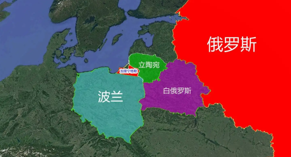 加里宁格勒州之所以是俄罗斯的飞地,是因为加里宁格勒州与俄罗斯本土